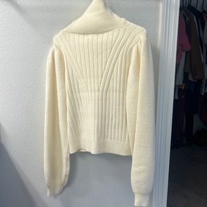 Cream turtleneck sweater